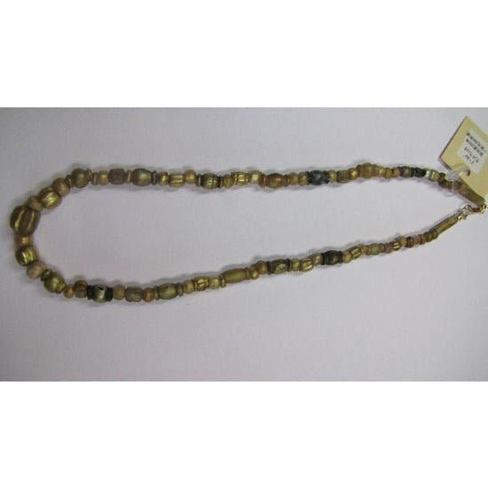 Gold Sandwich Beads Strand