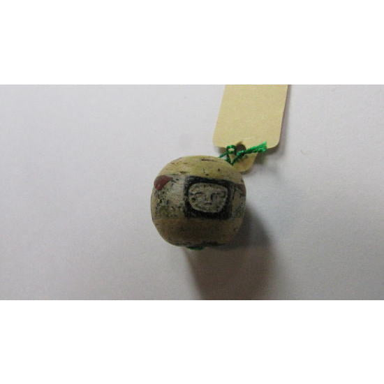 Sinaunang Romanong Face Mosaic Glass Bead