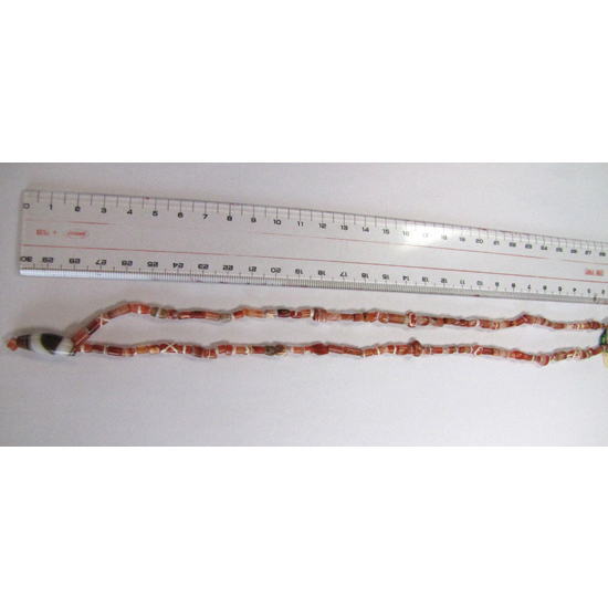 Filo di Perle di Corniola Incise