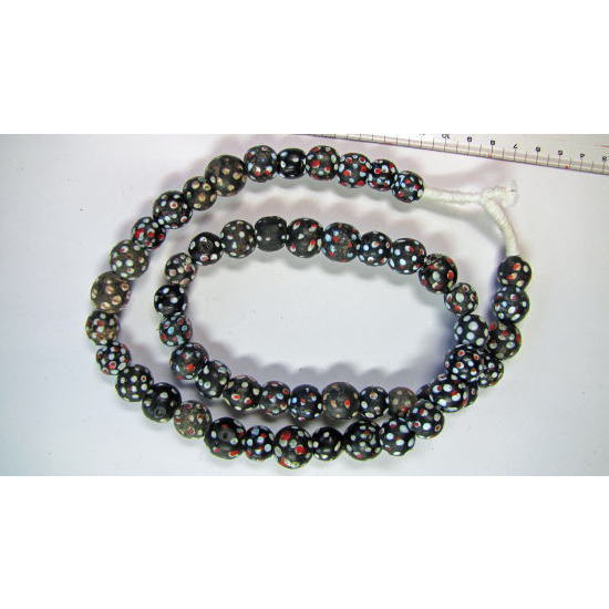 水玉模様ビーズストランド