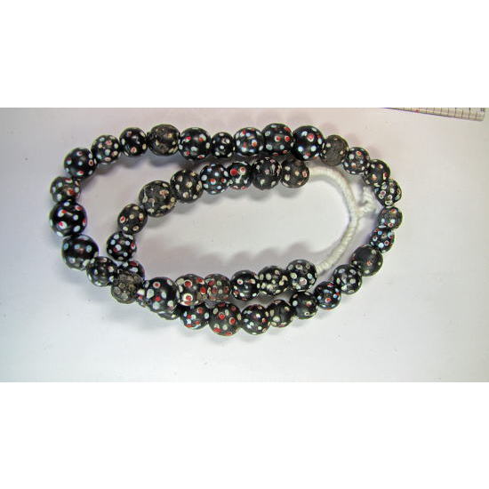 水玉模様ビーズストランド