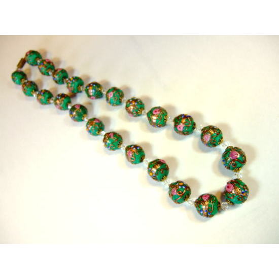 ヴィクトリア朝のビーズネックレス