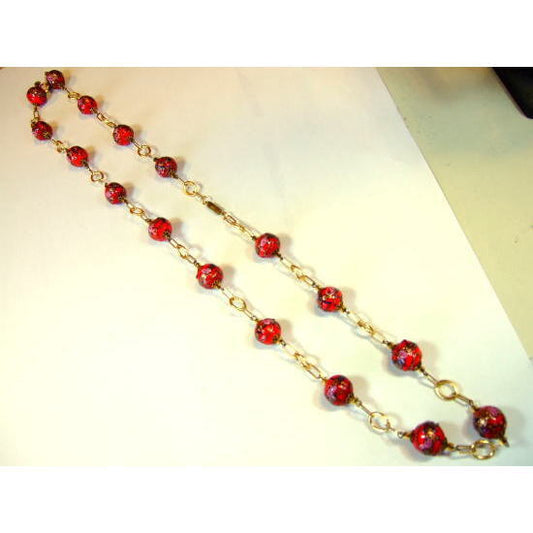 ヴィクトリア朝のビーズネックレス