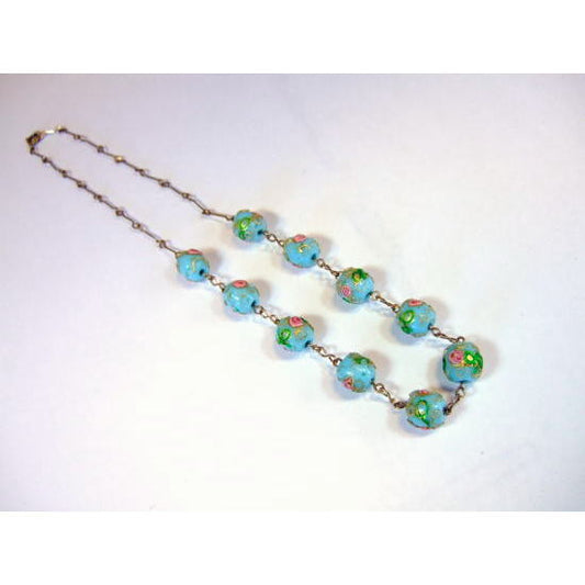 ヴィクトリア朝のビーズネックレス