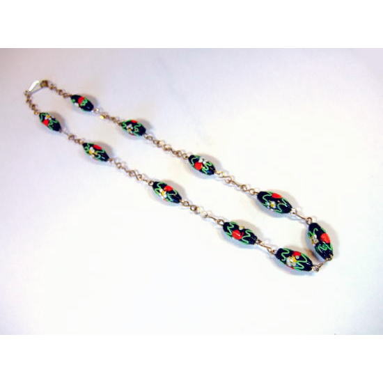 ヴィクトリア朝のビーズネックレス