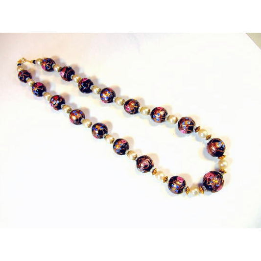 ヴィクトリア朝のビーズネックレス