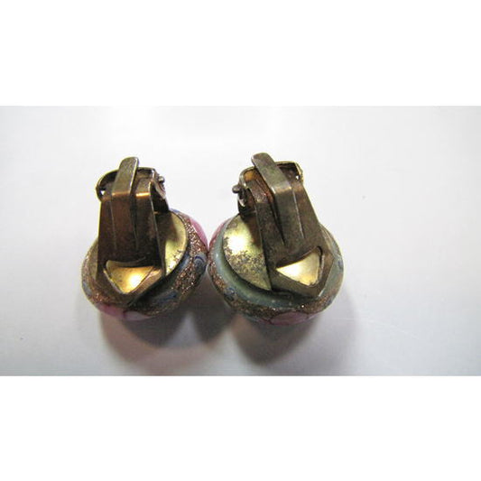 ヴィクトリア朝のビーズイヤリング