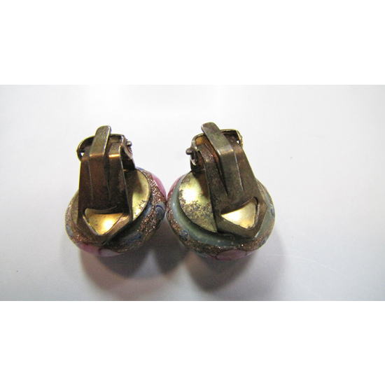 ヴィクトリア朝のビーズイヤリング