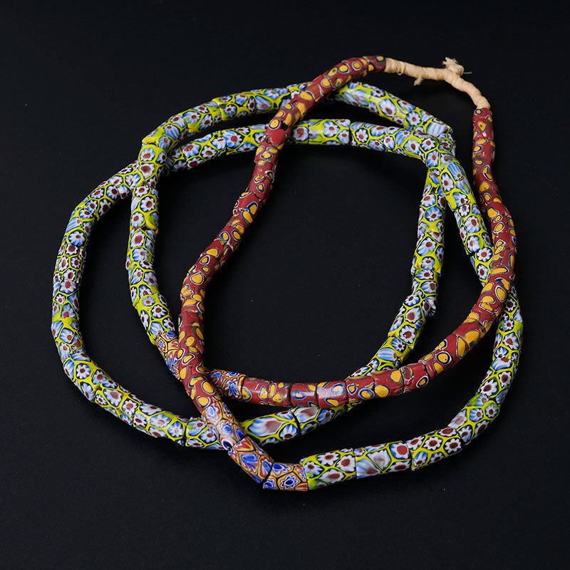 Collar de Cuentas Millefiori (MEZCLA)