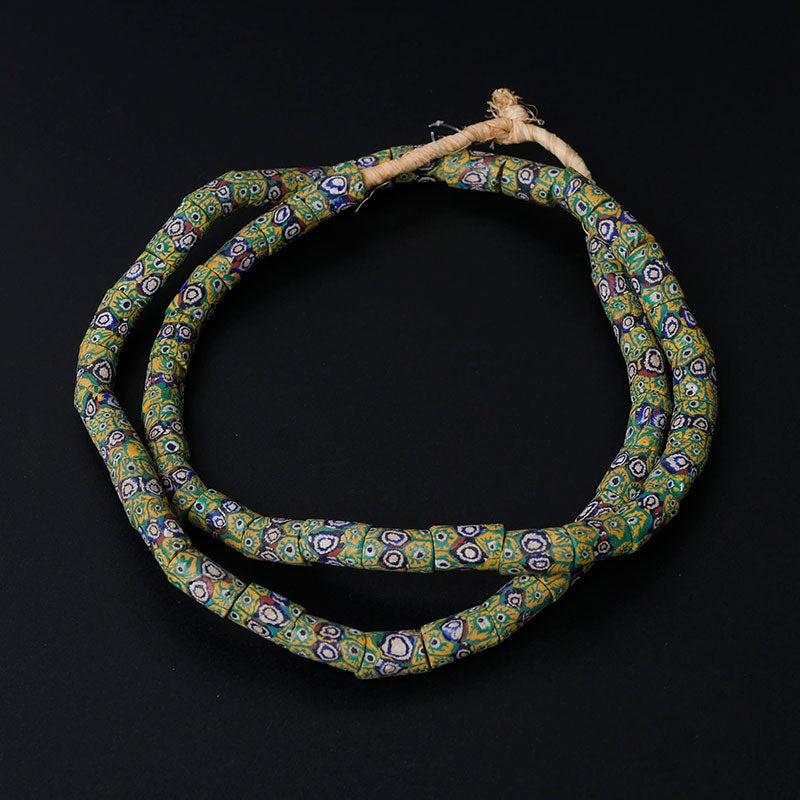 ミルフィオリガラスビーズストランド