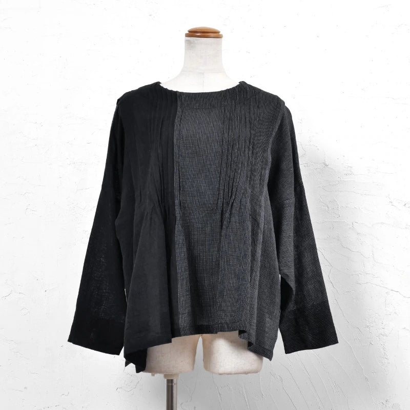 Khadi Stripe Tuck Pullover
