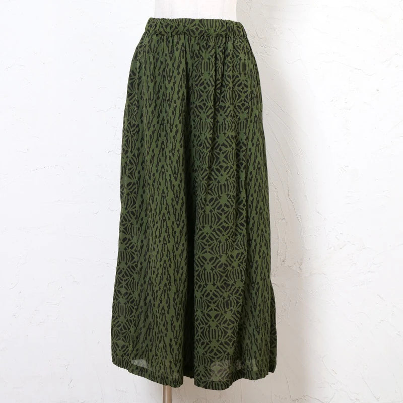 Block Print Combo Wide Pants