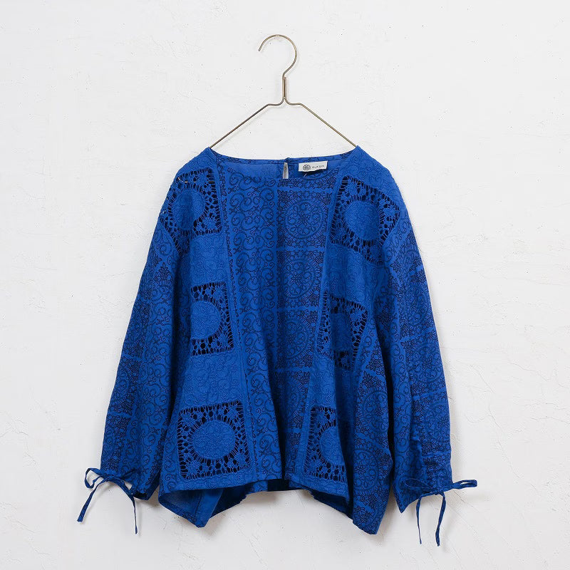 Rayon Lace Print Pullover