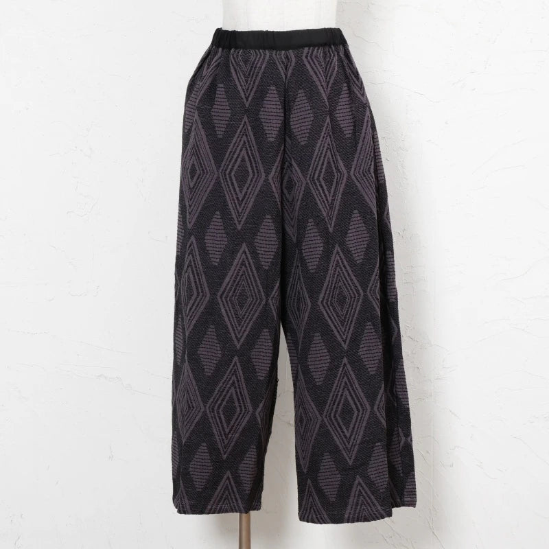 Cotton Ikat Jacquard Pants