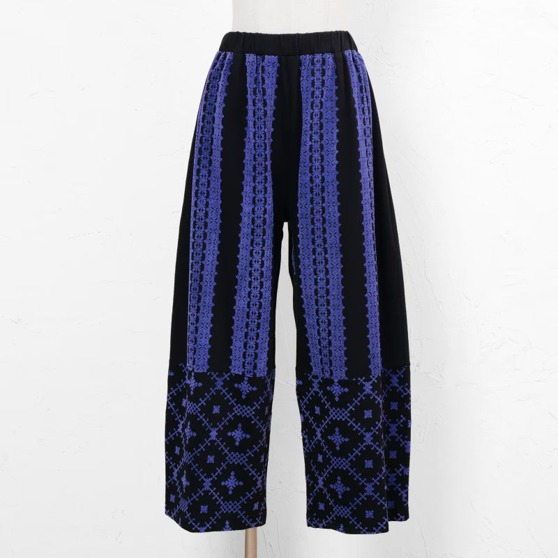 Fleece Flock Print Pants