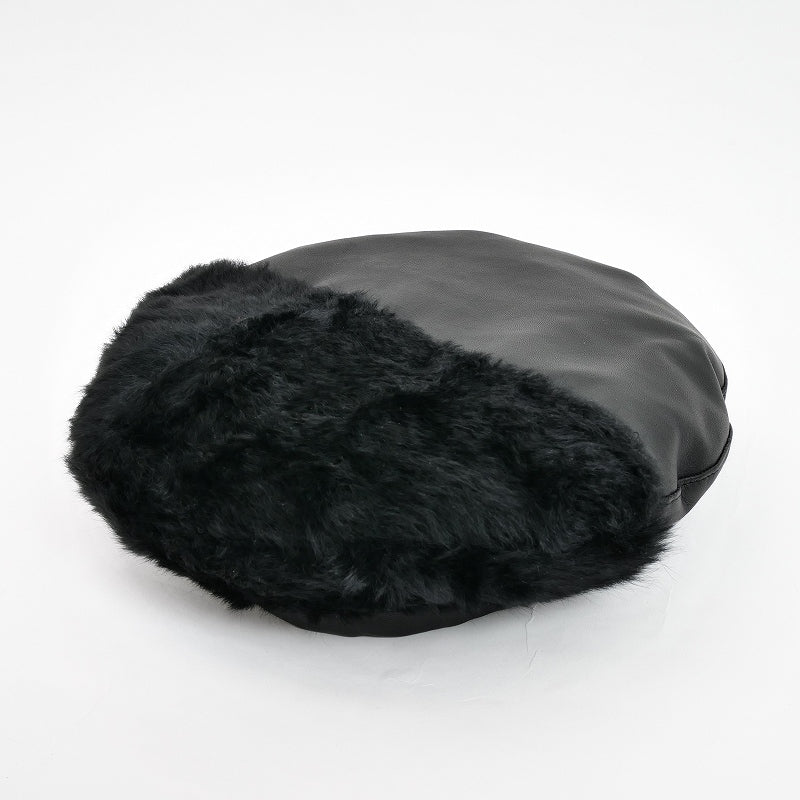 Leather Panel Beret 【Online Exclusive】