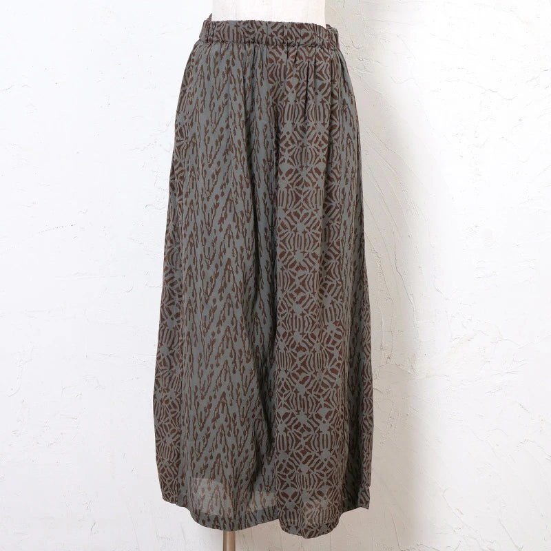 Block Print Combo Wide Pants