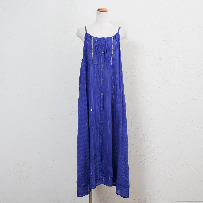 Cotton Lurex Layered Cami Dress