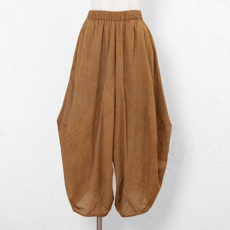 Cotton Hand-Brushing Distorted Pants