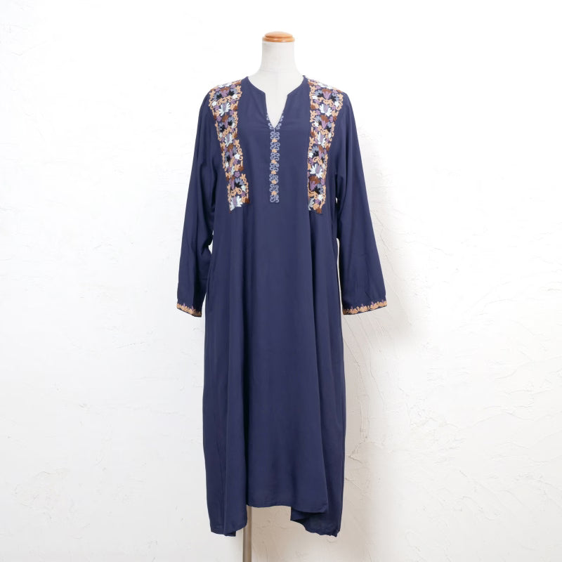 Rayon Aari Embroidery Skipper Dress