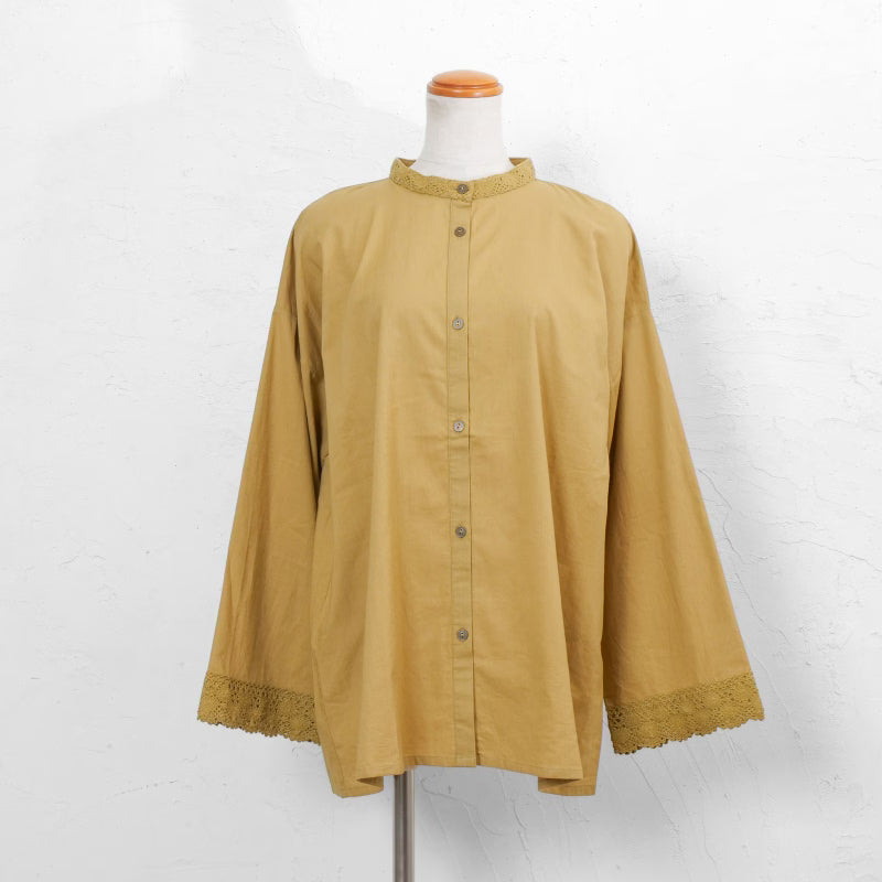 Cotton Solid Lace Blouse