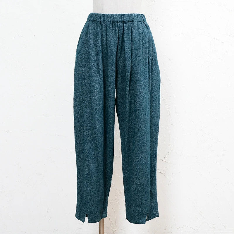 Cotton Melange Tapered Pants