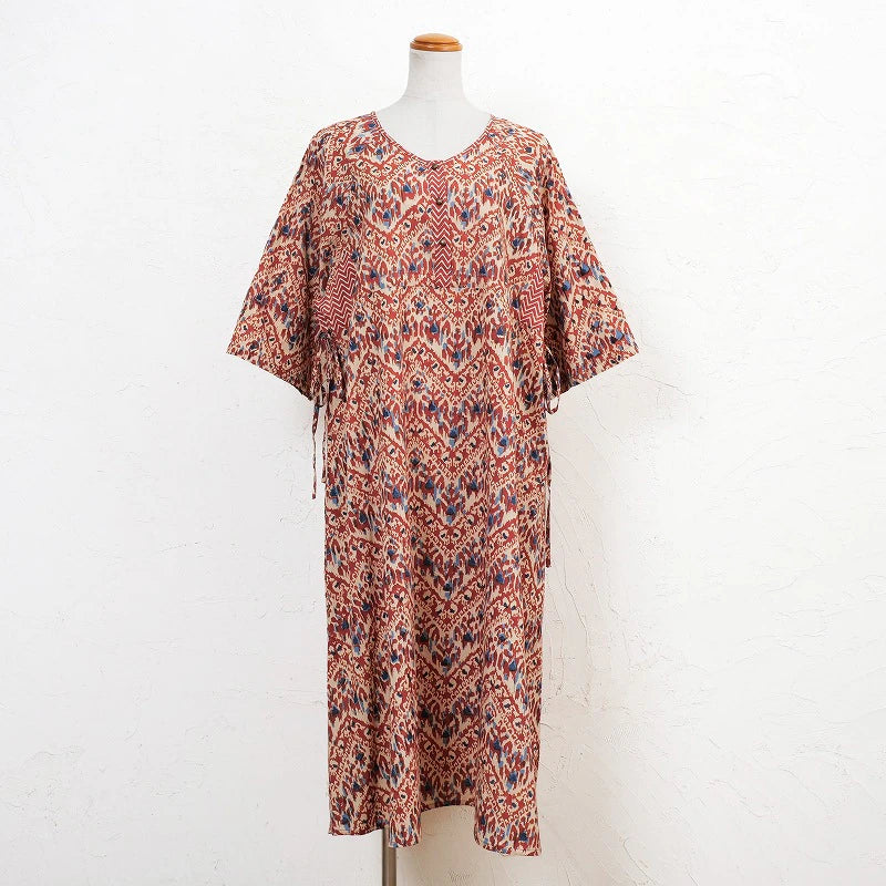 Ikat Zigzag Print Dress