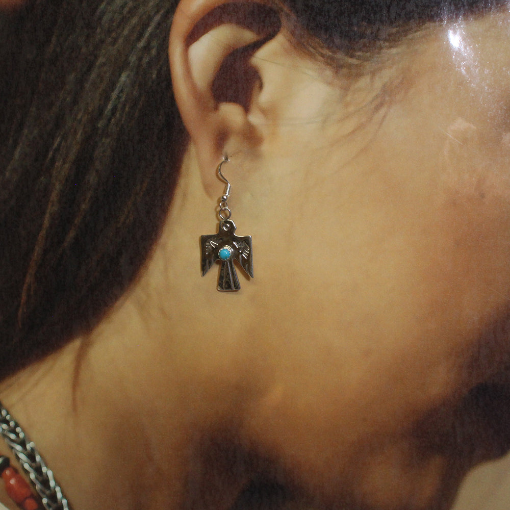 Thunderbird Ohrringe von den Navajo