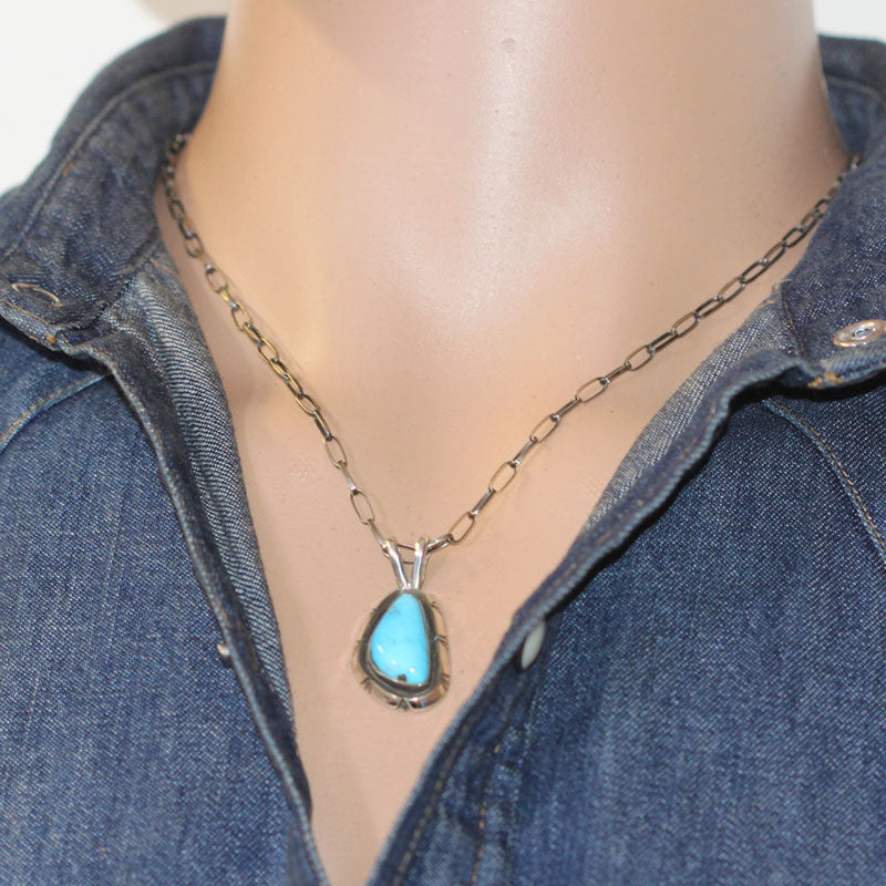 Pendentif en Turquoise du Pic d'Ithaka