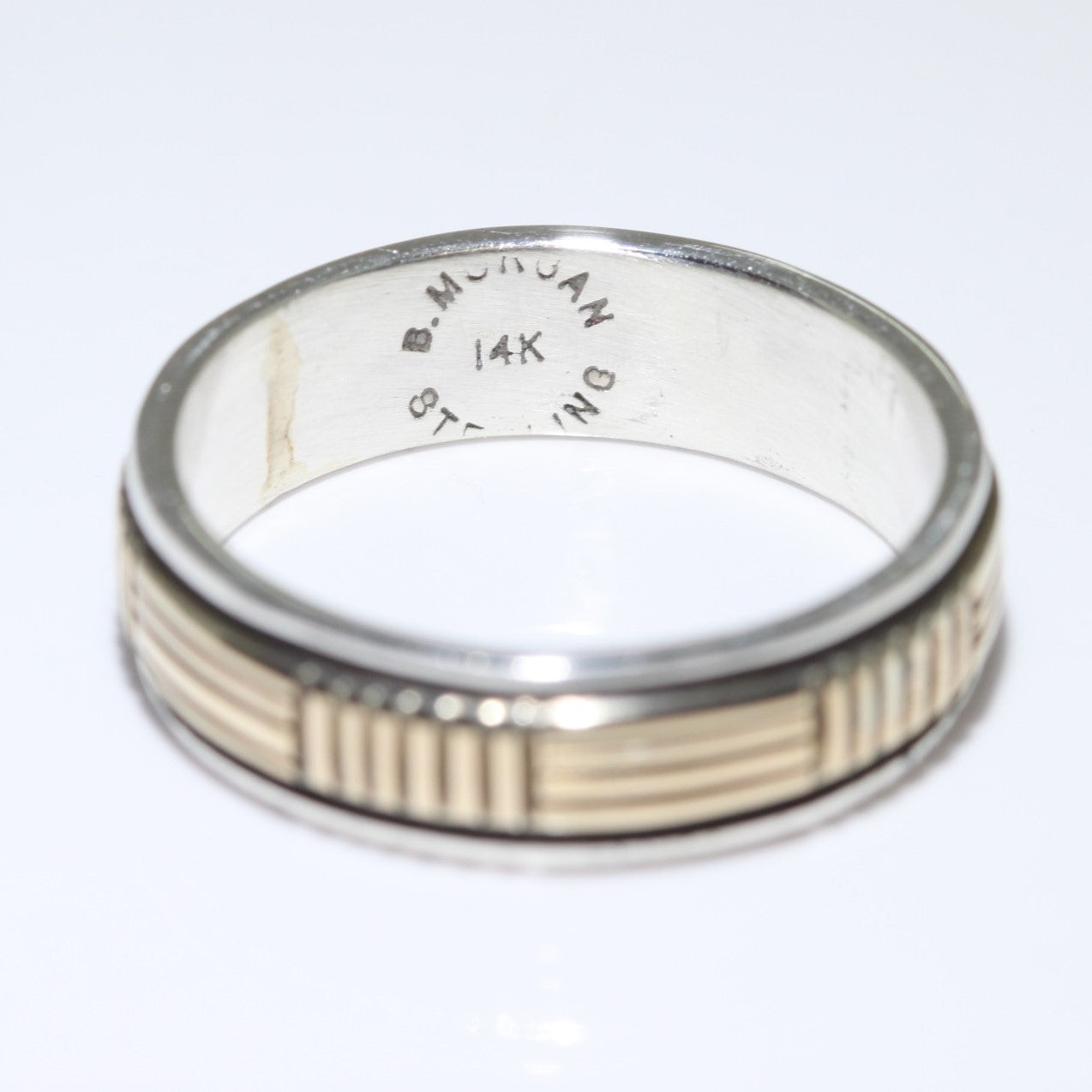 ブルース・モーガンによる14K&シルバーリング