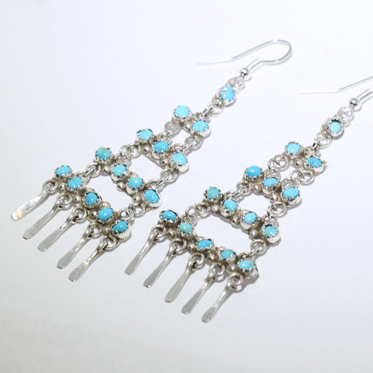 Brincos de Turquesa pelos Navajo