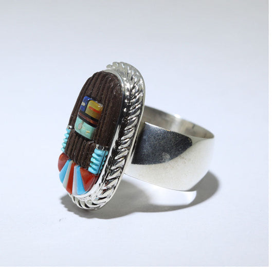 Cincin Kachina Rambut Panjang oleh Wilbert Manning ukuran 10