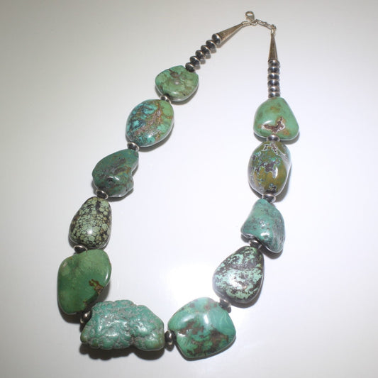 ナゲットターコイズネックレス