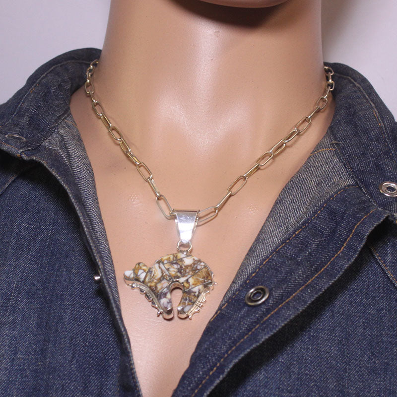 Pendente Urso com Incrustações por Steve Francisco