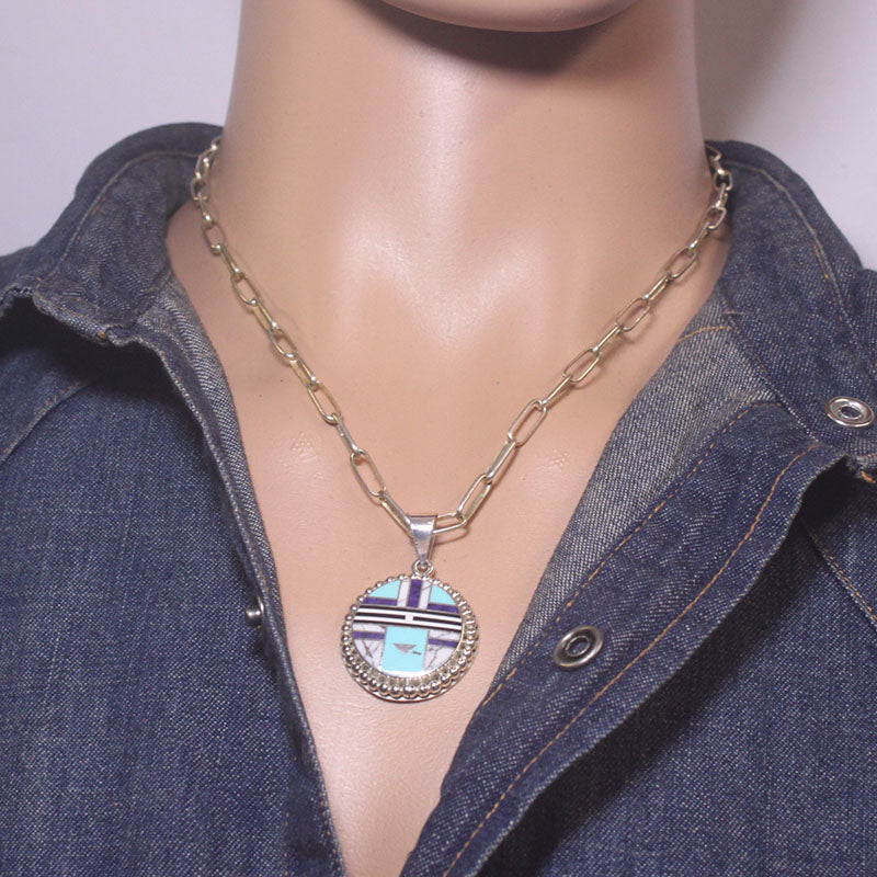 Inlay Pendant ni Curtis Manygoats