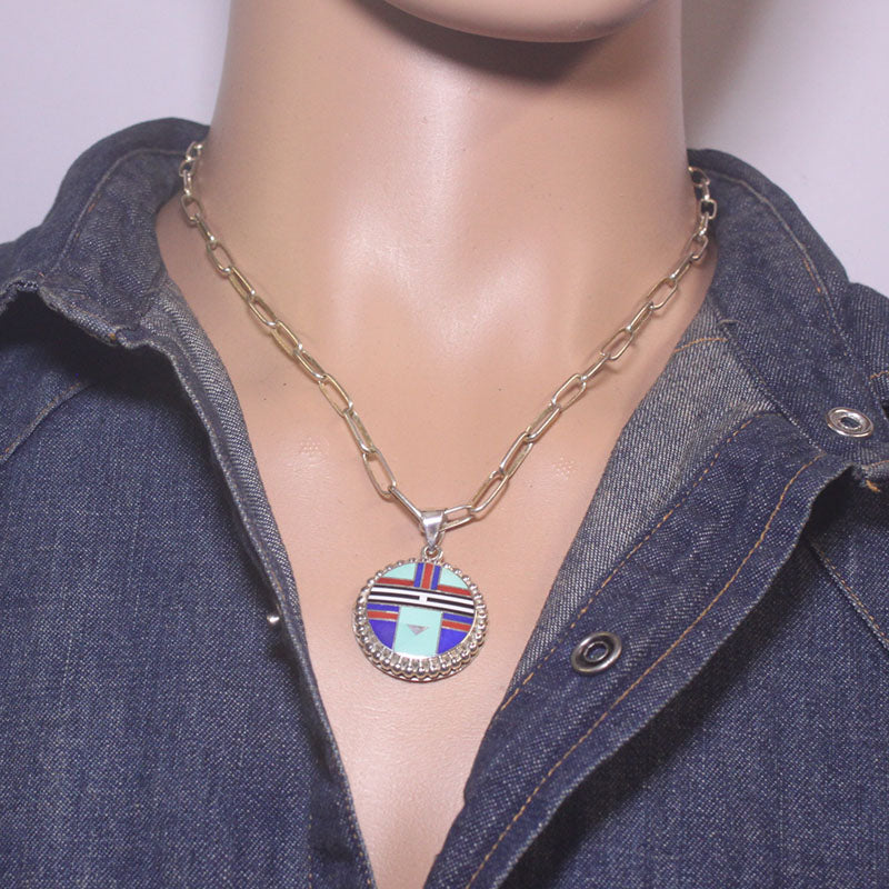 Ciondolo con intarsio di Curtis Manygoats