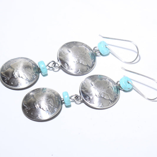 Orecchini con Monete dei Navajo