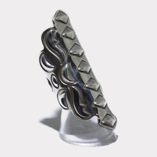 Cincin perak oleh Alex Sanchez ukuran 6.5