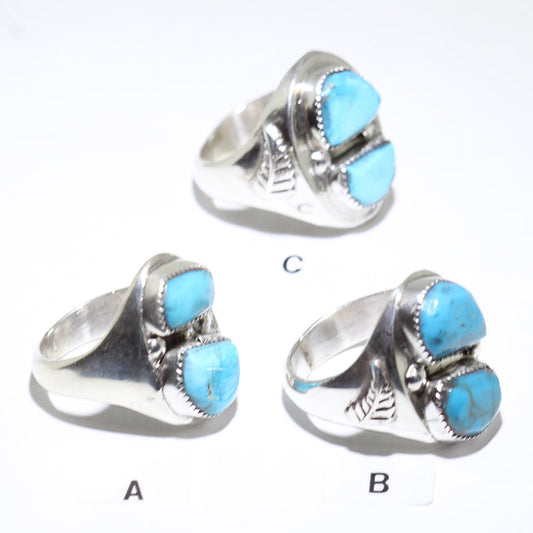 ナバホ族によるターコイズリング