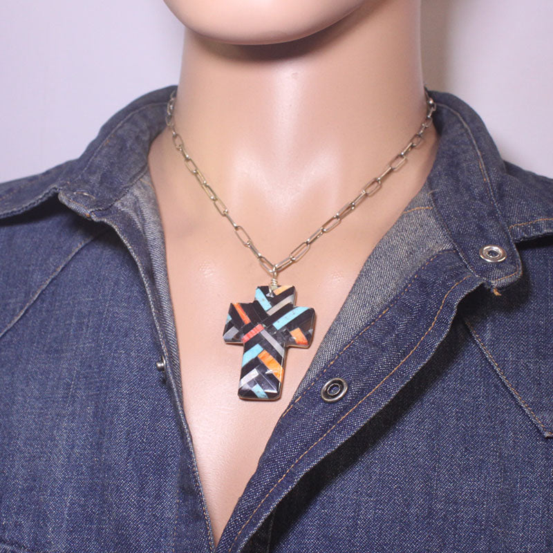 ジョー & アンジー・レアノ作 モザイクペンダント