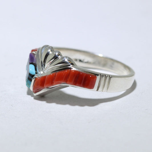 Cincin Inlay oleh Wilbert Manning ukuran 8