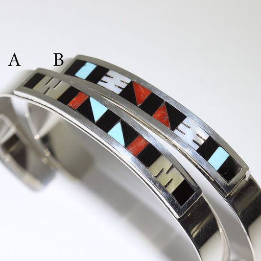 Inlay Bracelet ng Zuni 5-3/8"