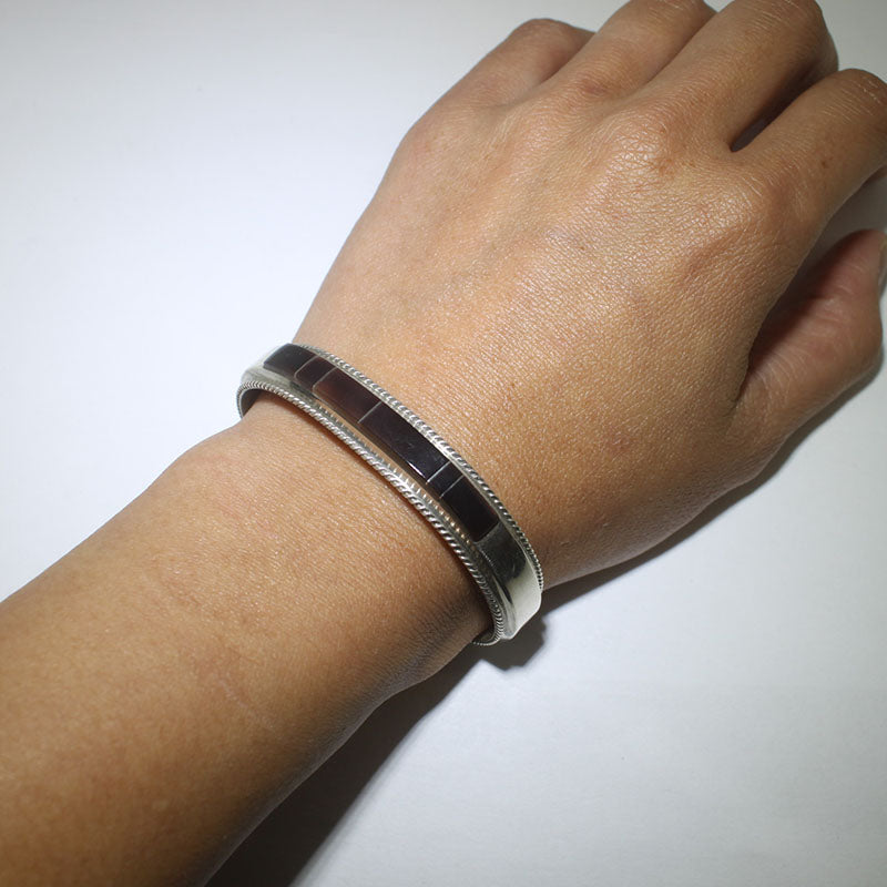 纳瓦霍黑玛瑙手链 5-1/4"