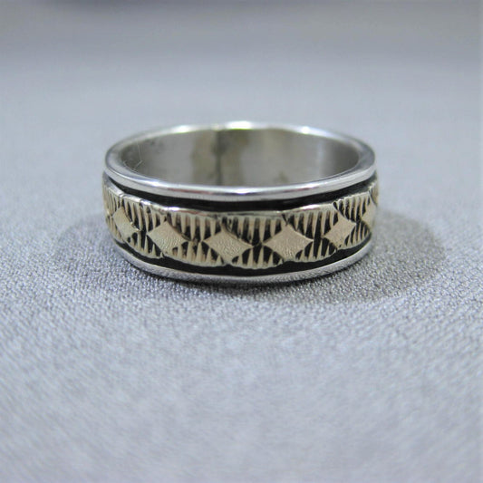 Nhẫn 14K & Bạc của Bruce Morgan