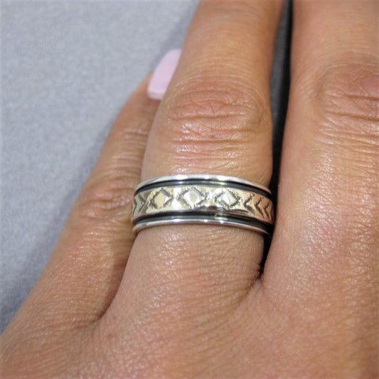 Nhẫn 14k & Bạc của Bruce Morgan