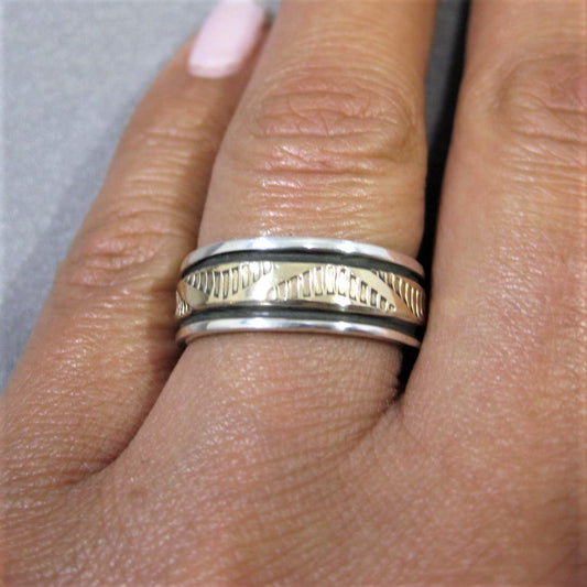 Nhẫn 14K & Bạc của Bruce Morgan