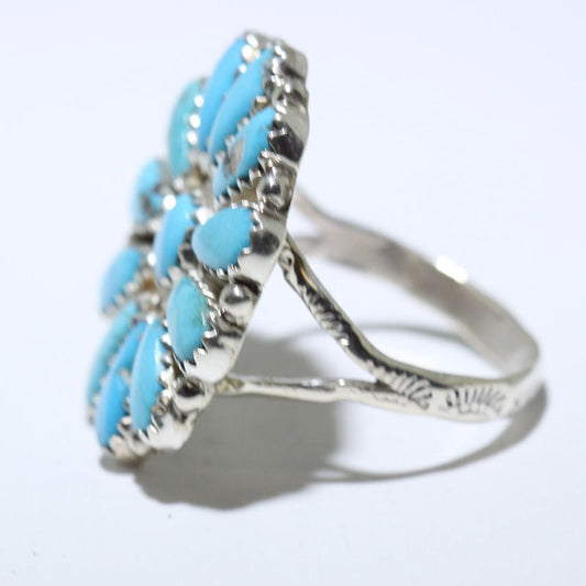 ナバホ族によるターコイズリング サイズ9