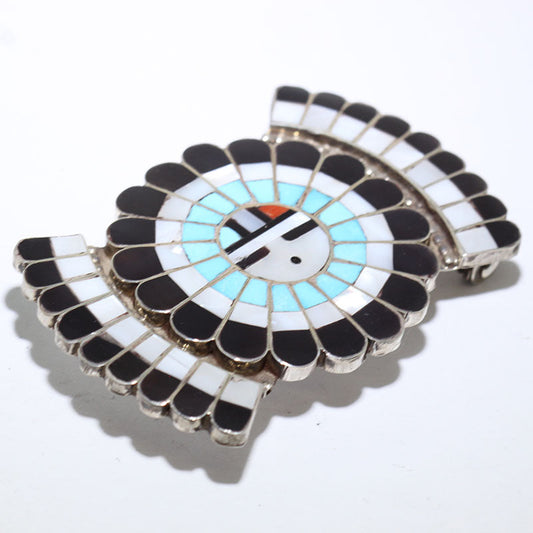 ズニ族による象嵌バックル