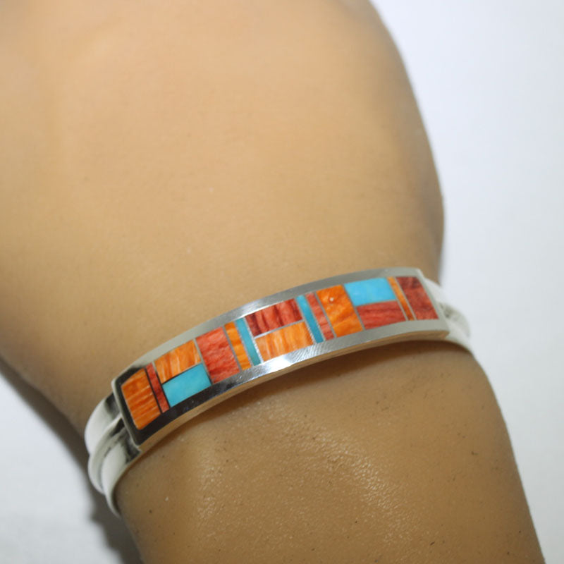 커티스 매니고츠의 인레이 팔찌 5-3/4"