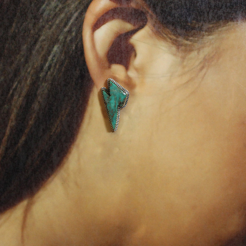 納瓦霍族金曼耳環